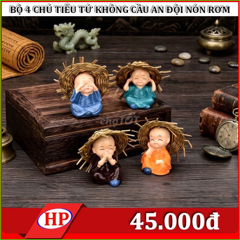 Tượng trang trí Gốm sứ Tiểu Tứ Không 4 tượng. Mua bán Cây cảnh, đồ trang trí tại Quận Ninh Kiều Cần Thơ được đăng bởi PHƯỚC HIỆP hình 1