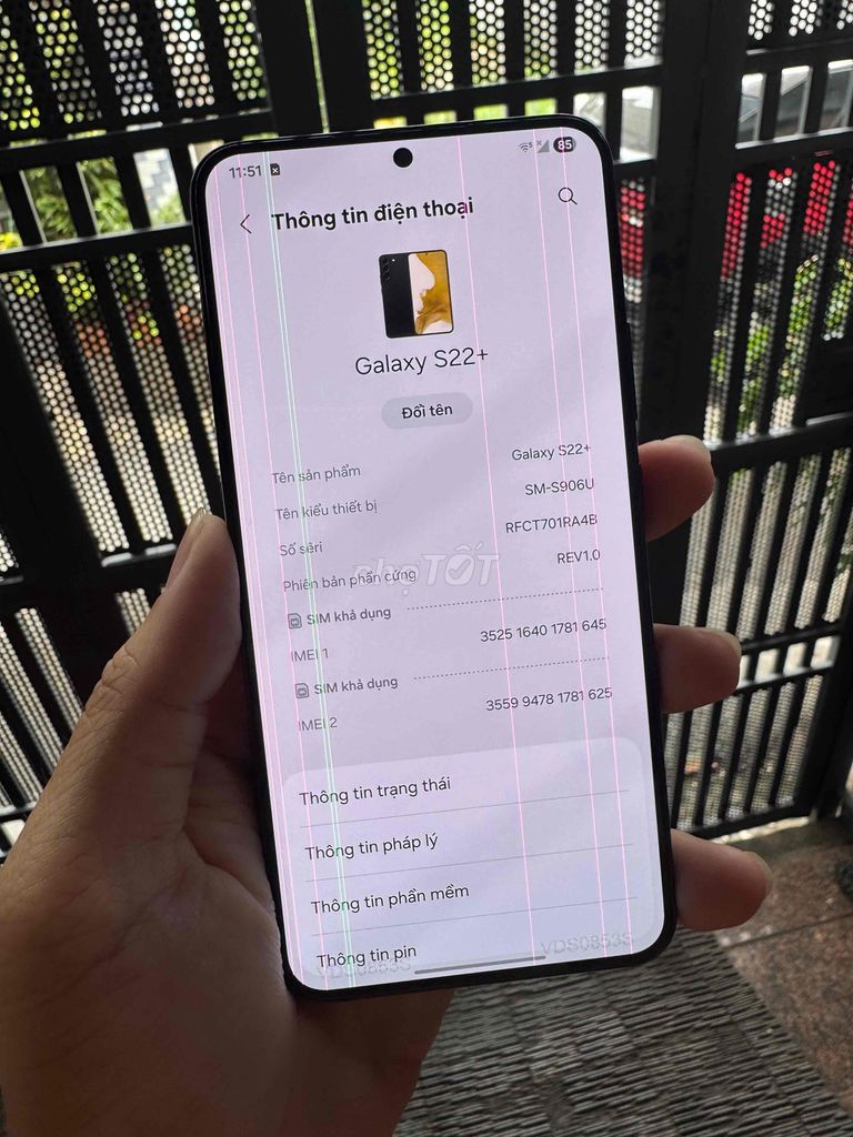 Samsung Galaxy S22+ Đen chữa cháy. Mua bán Điện thoại tại Thành phố Thủ Đức Tp Hồ Chí Minh được đăng bởi DK Store hình 1