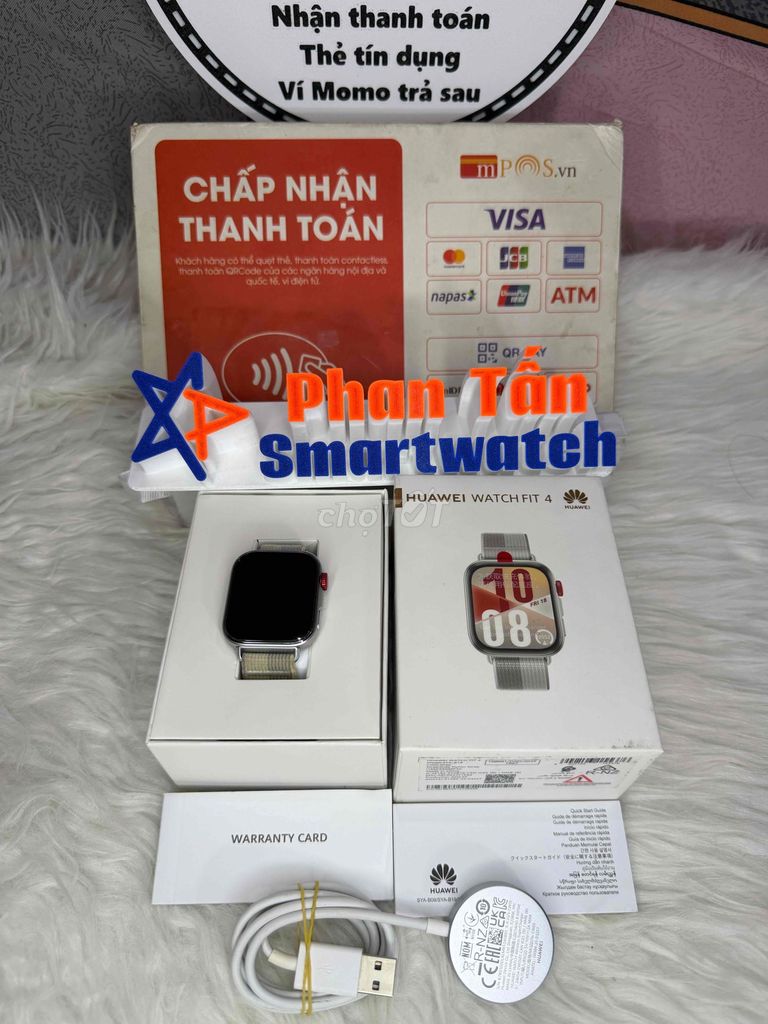 Huawei Watch Fit 4 Bạc bản Nfc dây Nylon full box. Mua bán Thiết bị đeo thông minh tại Quận Tân Phú Tp Hồ Chí Minh được đăng bởi Phan Tấn SmartWatch hình 1