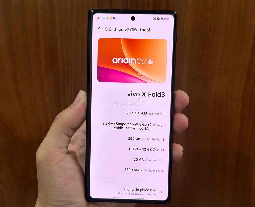 Vivo X Fold 3 5G 256GB Đen nhám. Mua bán Điện thoại tại Quận Tây Hồ Hà Nội được đăng bởi Nguyễn Xuân Trường hình 1