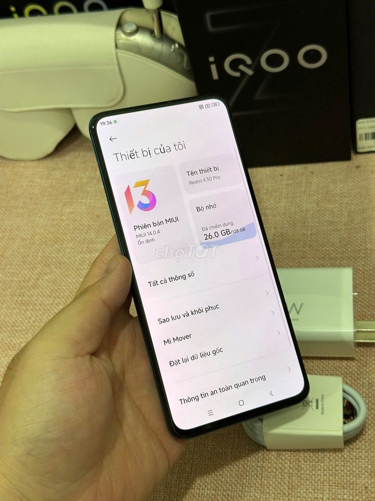 Redmi k30 Pro 8/128 xanh sạc 67w có ship COD. Mua bán Điện thoại tại Quận Hoàng Mai Hà Nội được đăng bởi Trần Ngọc Hiếu hình 6