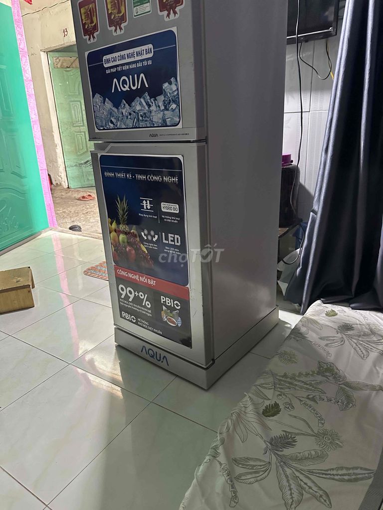 Tủ lạnh Aqua 130L Xám. Mua bán Tủ lạnh tại Thành phố Thuận An Bình Dương được đăng bởi Lực Vương hình 1