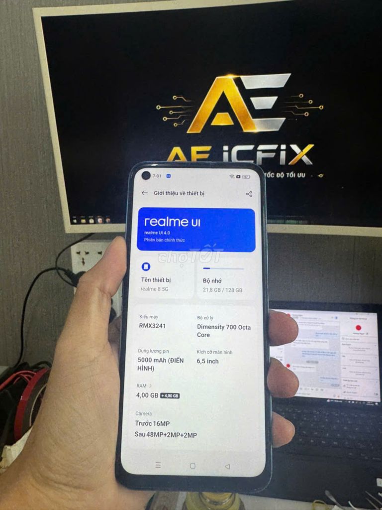 Realme 8 5G. Mua bán Điện thoại tại Quận Cẩm Lệ Đà Nẵng được đăng bởi Thuận Lê Văn hình 1