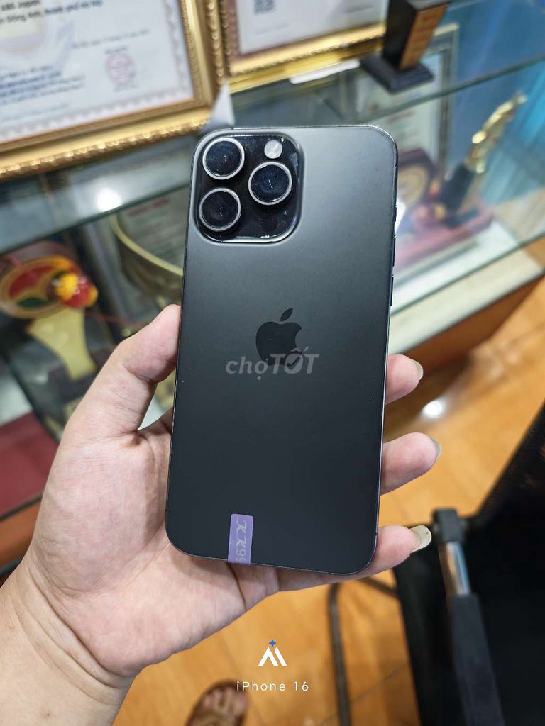Apple iPhone 15 Pro Max 256GB Đen Còn mới. Mua bán Điện thoại tại Thị xã Phổ Yên Thái Nguyên được đăng bởi Nhất Sơn Nano hình 1