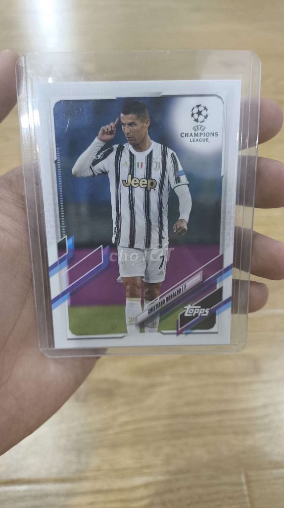 Thẻ bài Topps Cristiano Ronaldo Juventus Nhật