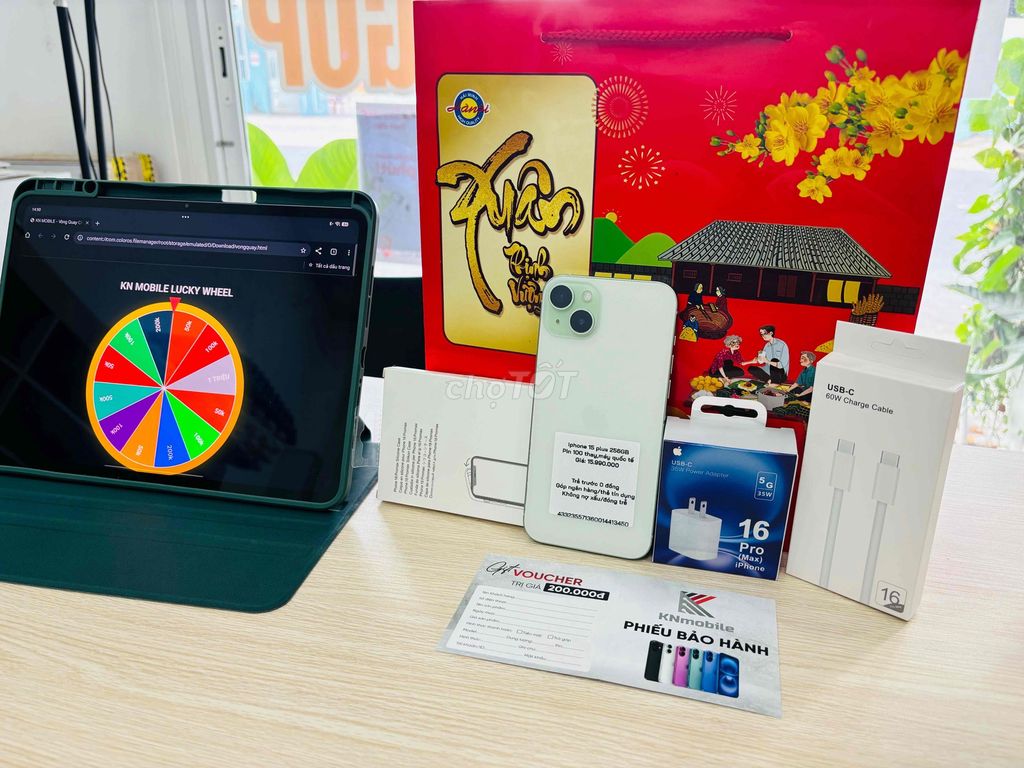 Apple iPhone 15 Plus Xanh lá 256GB. Mua bán Điện thoại tại Thành phố Long Xuyên An Giang được đăng bởi Ngân KNmobile An Giang  hình 1