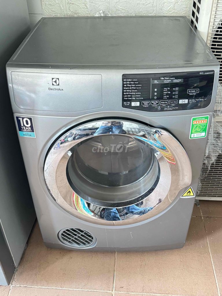 Máy sấy Electrolux 8kg Xám. Mua bán Máy giặt tại Quận 12 Tp Hồ Chí Minh được đăng bởi ĐIỆN LẠNH CƯỜNG THỊNH PHÁT Q12 hình 1