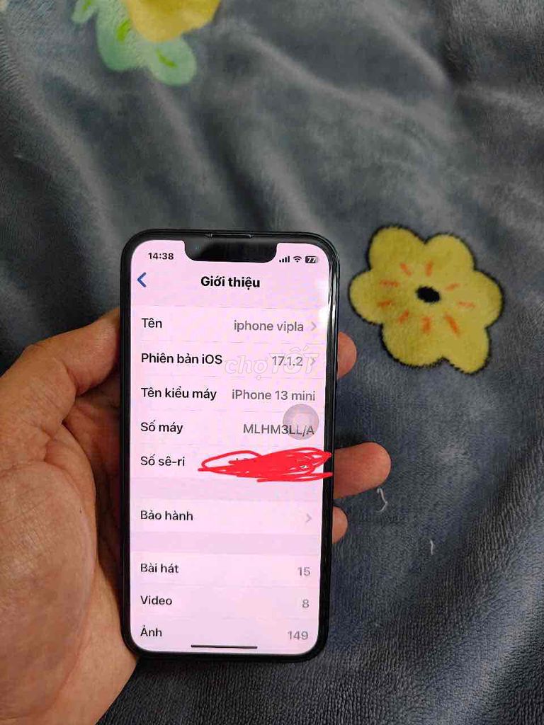 bán iphone 13 mini-128gb lock đã fix k cần sim ghe. Mua bán Điện thoại tại Quận Hà Đông Hà Nội được đăng bởi lê quang hình 3