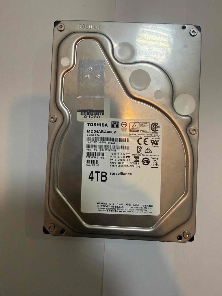 Ổ cứng Toshiba 4TB Đã sử dụng sức khoẻ 100. Mua bán Linh kiện (RAM, Card...) tại Thành phố Cà Mau Cà Mau được đăng bởi Lap đông hình 1
