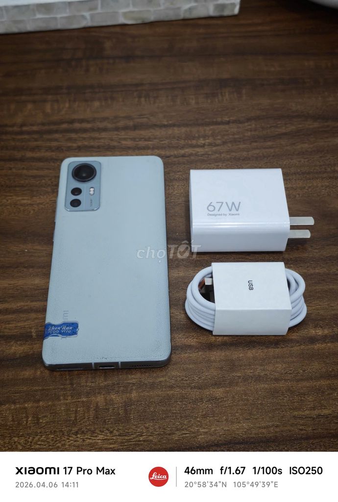 Xiaomi Mi 12 5G 12/256 Xanh sạc 67w có ship COD. Mua bán Điện thoại tại Quận Hoàng Mai Hà Nội được đăng bởi Trần Ngọc Hiếu hình 1