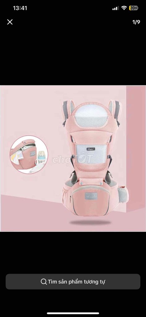 Đai địu em bé màu Hồng. Mua bán Mẹ và bé tại Huyện Phong Điền Cần Thơ được đăng bởi ái châu  hình 1