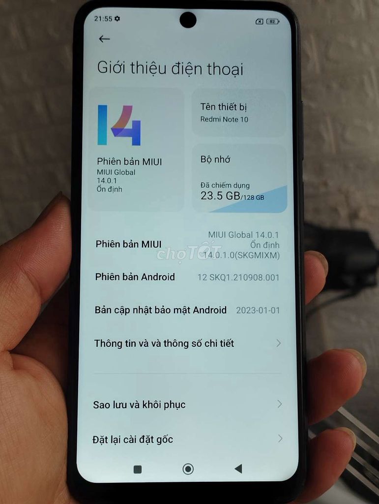 Xiaomi Redmi Note 10 6/128GB. Mua bán Điện thoại tại Quận Hoàng Mai Hà Nội được đăng bởi phạm duy hình 1