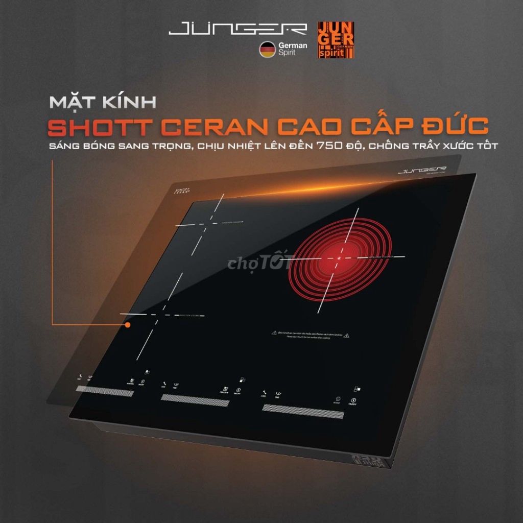 Bếp điện từ Junger CEJ-300-IIF Nhập khẩu Thailan. Mua bán Bếp, lò, đồ điện nhà bếp tại Quận Tân Bình Tp Hồ Chí Minh được đăng bởi Hoangcuonghome  hình 3