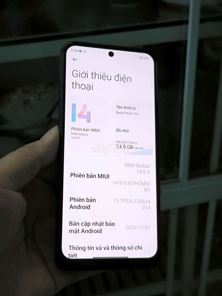 Xiaomi Redmi Note 12S 256GB Đen. Mua bán Điện thoại tại Quận 8 Tp Hồ Chí Minh được đăng bởi Đức  hình 1