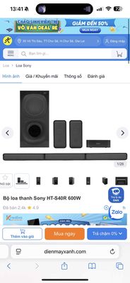 Thanh lý Bộ loa thanh Sony HT-S40R 600W ít sài. Mua bán Tivi, Âm thanh tại Huyện Chư Sê Gia Lai được đăng bởi Nguyen Hoc