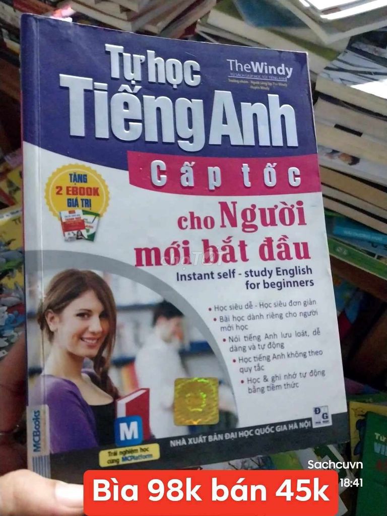 Sách học tiếng anh, sách cũ real chất lượng đọc