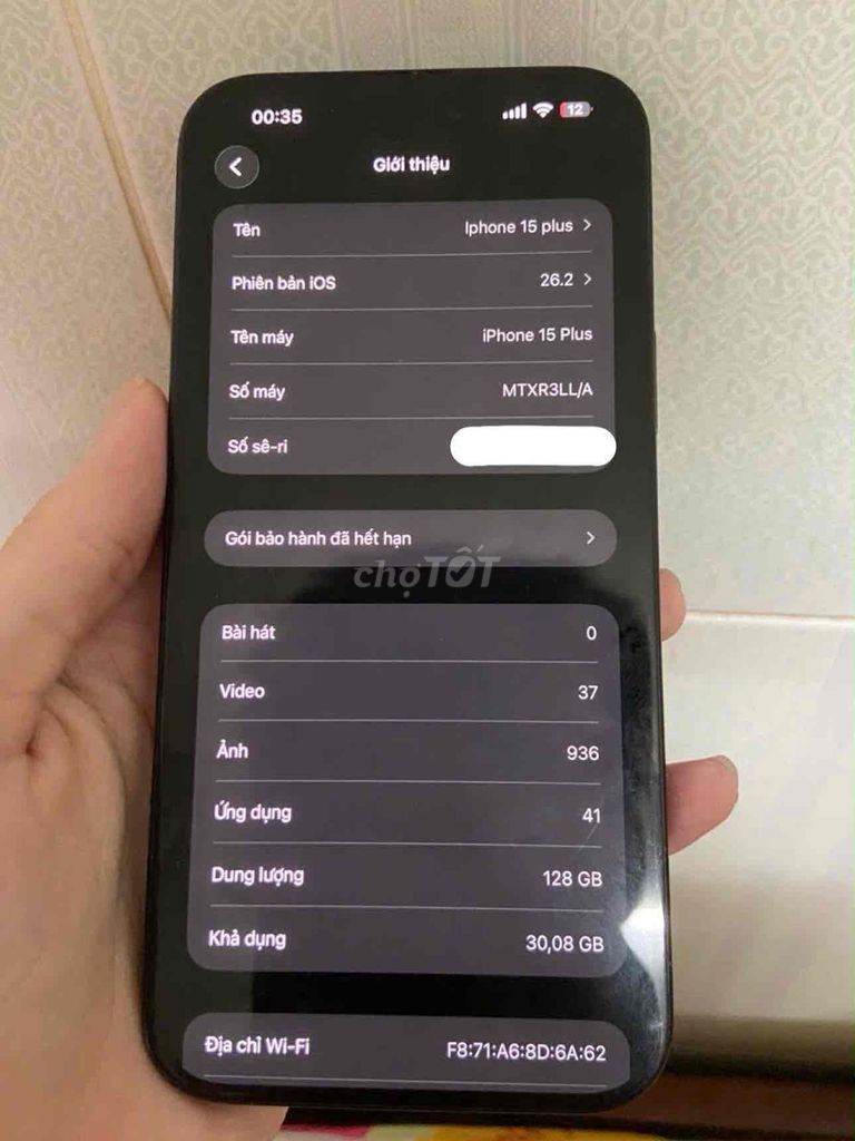 Apple iPhone 15 Plus Lock 128GB Đen Mỹ (LL/A). Mua bán Điện thoại tại Quận Ninh Kiều Cần Thơ được đăng bởi T hình 1