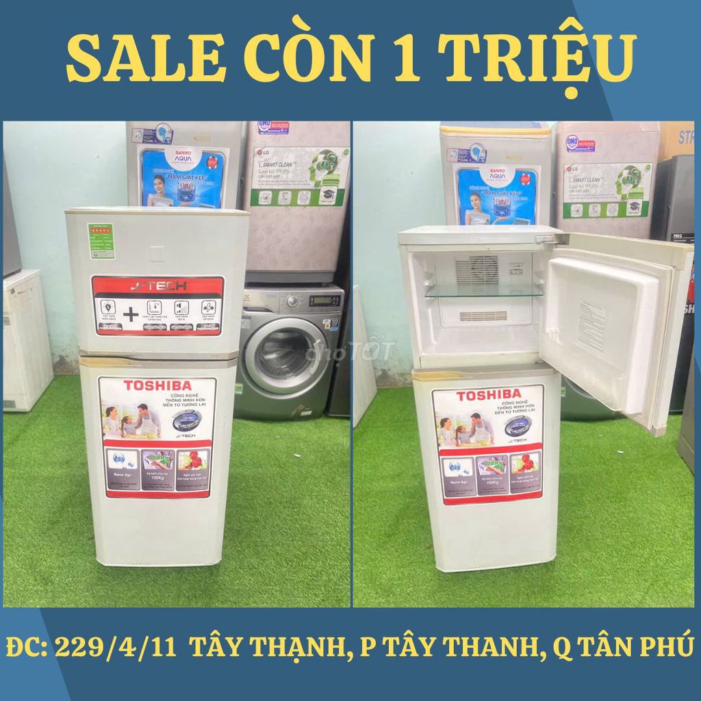 Sale Cuối Tuần ! TOSHIBA 150L Máy Zin Giá 1 Triệu