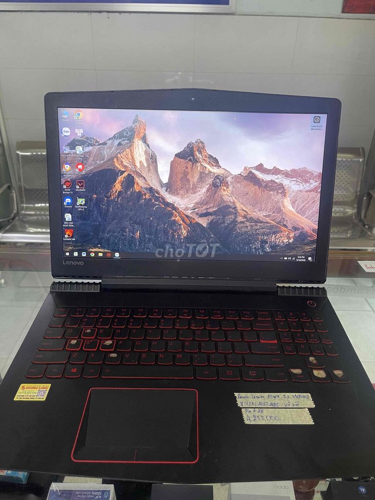 Lenovo Legion i5-7300HQ 15.6in 8GB/128GB/1050 4g. Mua bán Laptop tại Quận Ninh Kiều Cần Thơ được đăng bởi Cầm Đồ Anh Quý hình 1