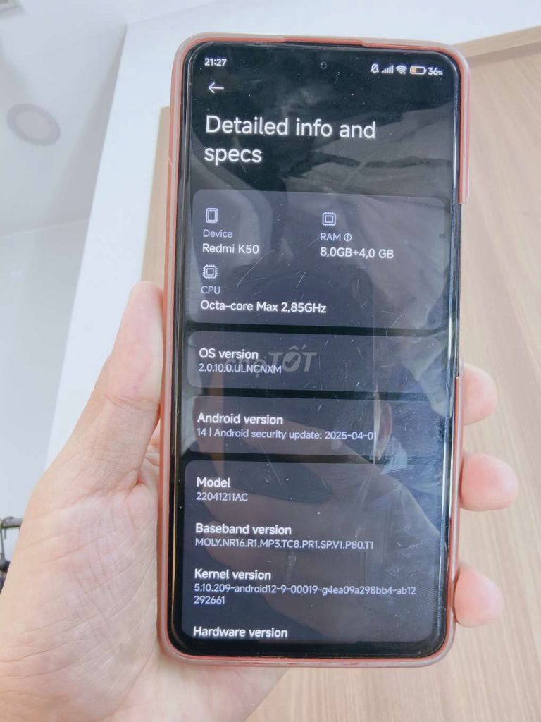 Xiaomi Redmi K50 8GB/256GB Xám. Mua bán Điện thoại tại Thành phố Thuận An Bình Dương được đăng bởi nguyễn văn minh hình 1