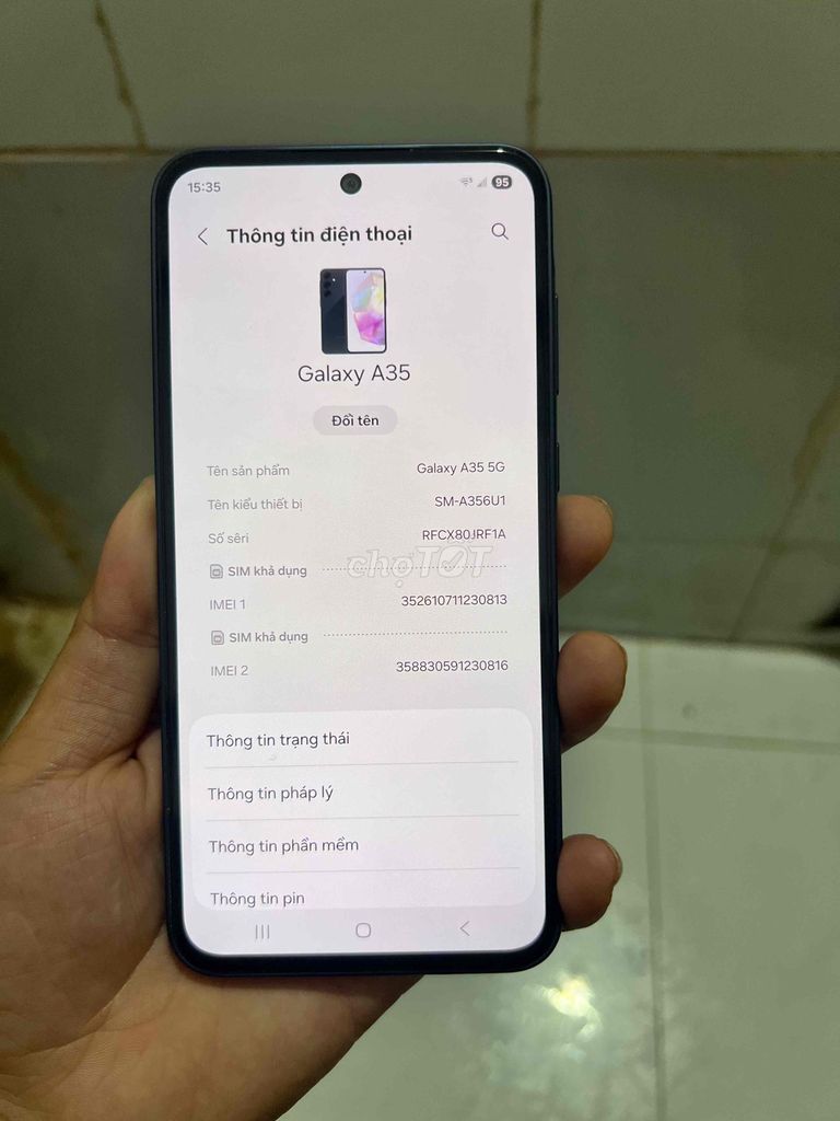 Samsung Galaxy A35 nguyên seal. Mua bán Điện thoại tại Quận Phú Nhuận Tp Hồ Chí Minh được đăng bởi Thịnh hình 1