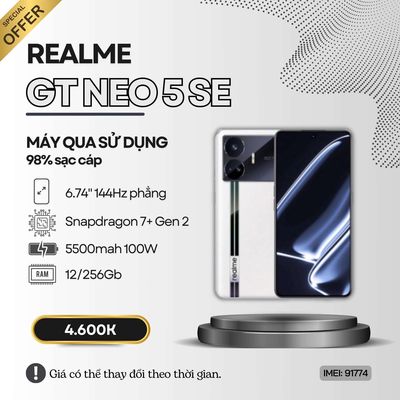 ✔️GT NEO 5 SE 12+256GB. Mua bán Điện thoại tại Quận Ninh Kiều Cần Thơ được đăng bởi Zelda Phone