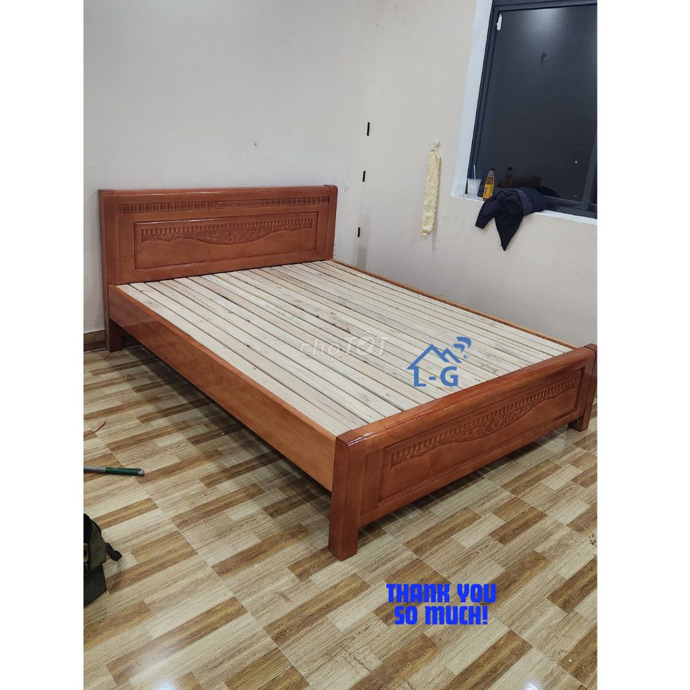 Giường ngủ GIƯỜNG GỖ SỒI – NGỦ ÊM, BỀN LÂU. Mua bán Giường, chăn ga gối nệm tại Quận 6 Tp Hồ Chí Minh được đăng bởi GIƯỜNG SẮT SƠN LÂM hình 1