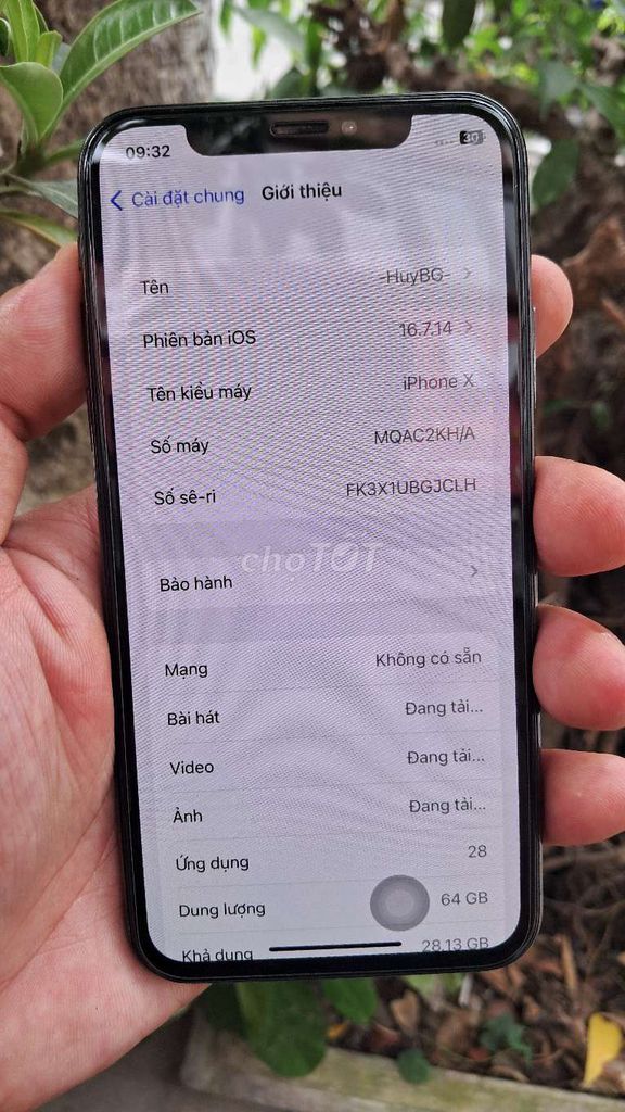 Apple iPhone X 64GB Đen. Mua bán Điện thoại tại Quận Hai Bà Trưng Hà Nội được đăng bởi bùi hữu liêm  hình 1