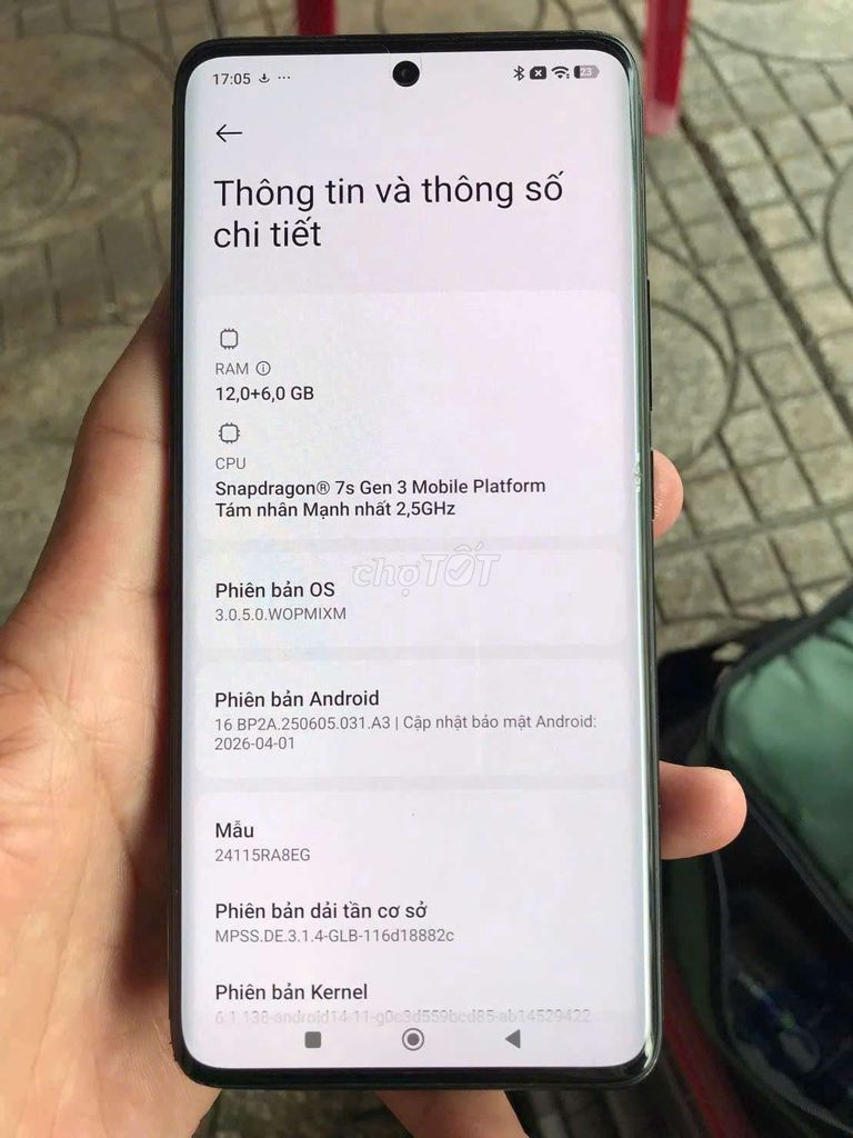 Xiaomi Redmi Note 14 Pro+ 5G 12GB/512GB Xám. Mua bán Điện thoại tại Huyện Mang Thít Vĩnh Long được đăng bởi nimi hình 1