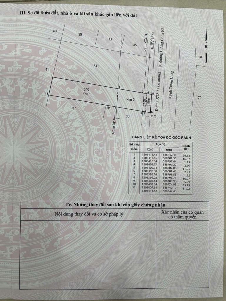 🆘ĐẤT 10 x 62mMẶT TIỀN ĐƯỜNG XUÂN THỚI SƠN 37,GẦN NGÃ BA GIỒNG HÓC MÔN