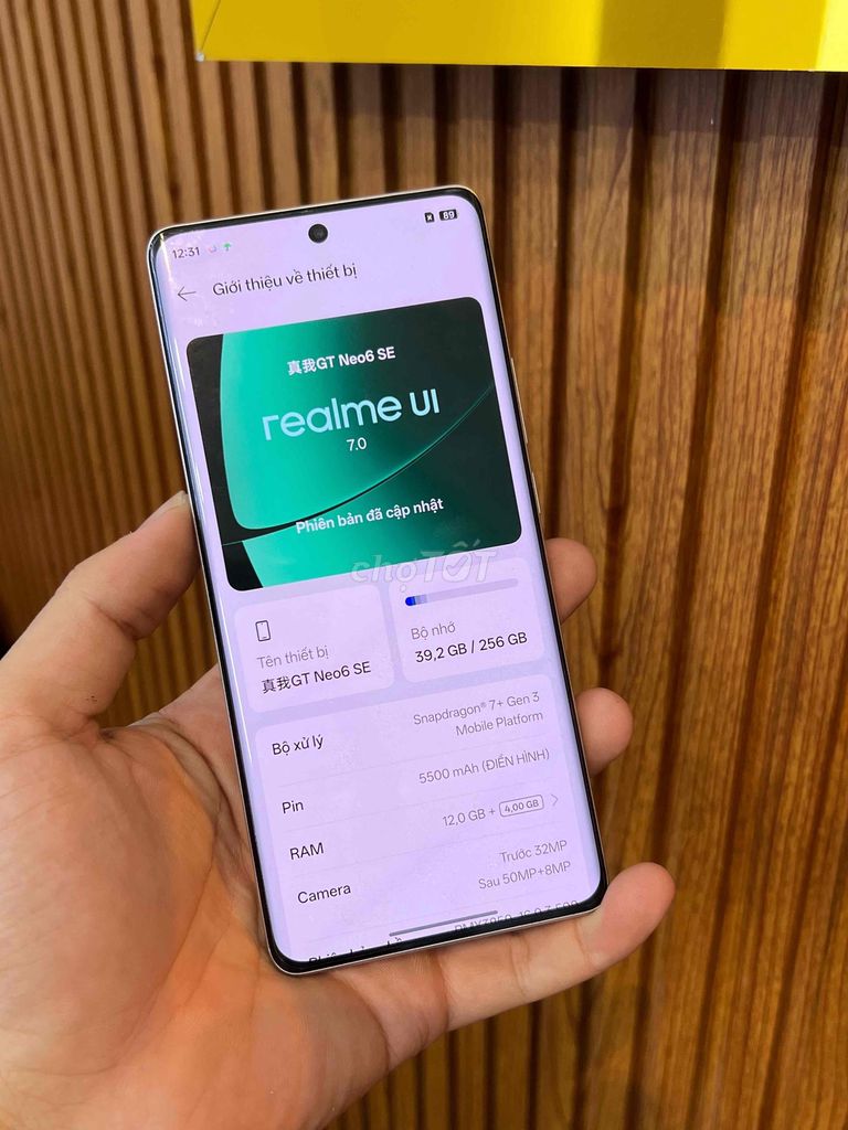 Realme GT Neo6 SE 12GB/256GB. Mua bán Điện thoại tại Quận 12 Tp Hồ Chí Minh được đăng bởi OkShop hình 1