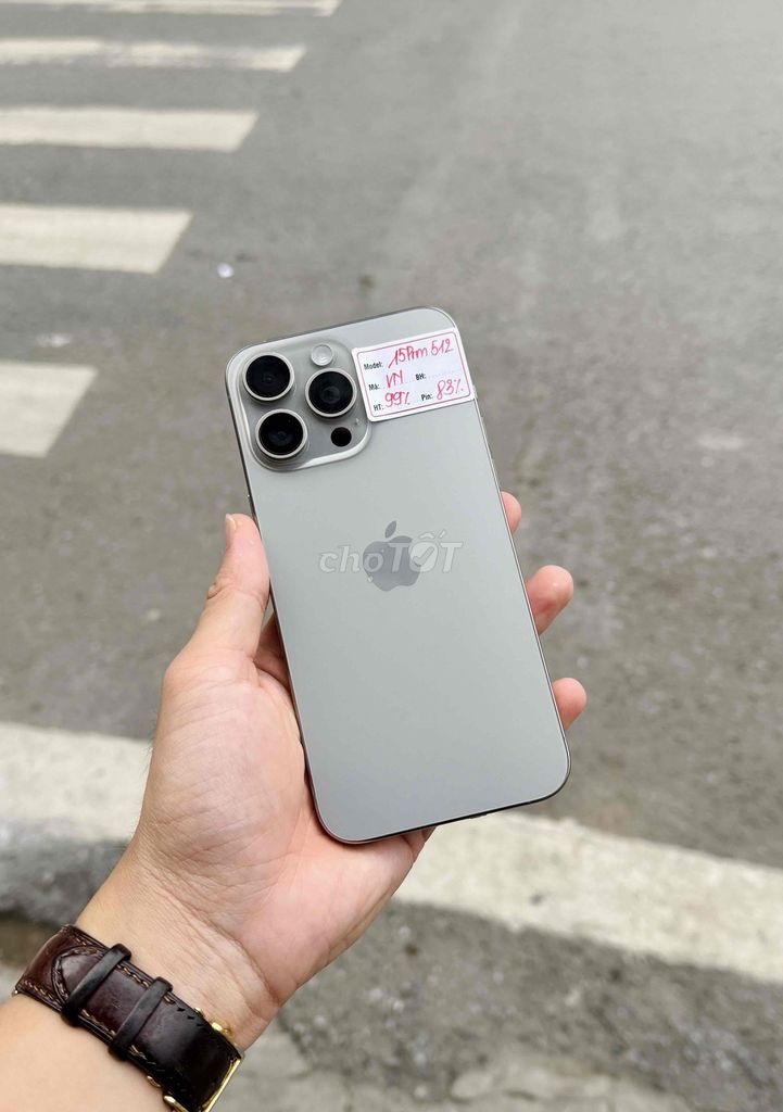 iPhone 15 Pro Max 512GB VN/A Titan zin áp. Mua bán Điện thoại tại Quận Đống Đa Hà Nội được đăng bởi Lâm Bảo Tuyên hình 1