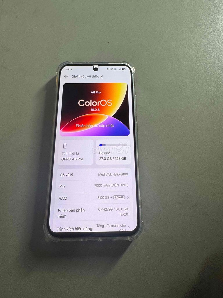 OPPO A6 Pro 128GB Xám 8GB bh tgdd. Mua bán Điện thoại tại Huyện Long Thành Đồng Nai được đăng bởi hieu hình 1