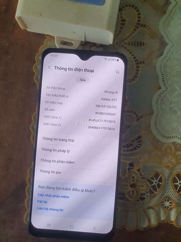 Samsung galaxy A31. Mua bán Điện thoại tại Quận Liên Chiểu Đà Nẵng được đăng bởi giau vv hình 1
