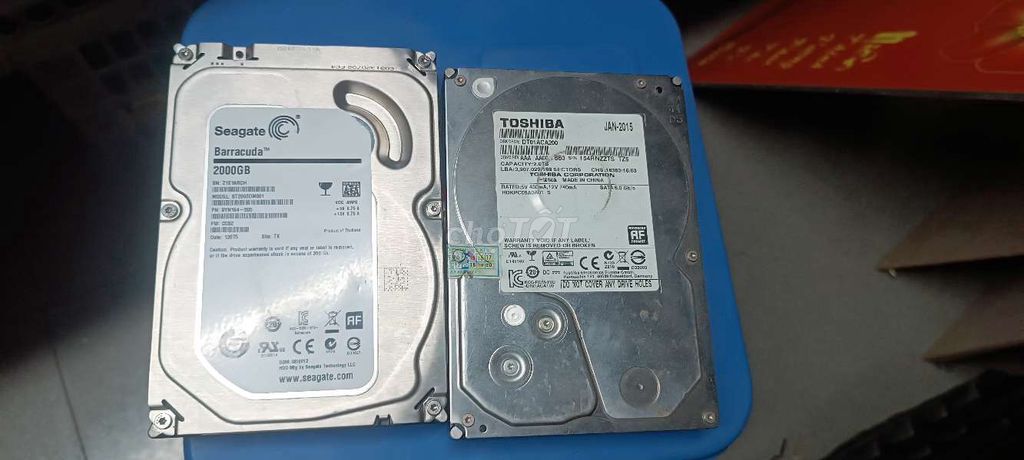 Tổng xác 5HDD 2TB, 1TB