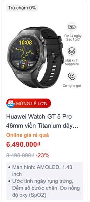 Huawei Gt5 Pro 99%. Mua bán Thiết bị đeo thông minh tại Thành phố Gia Nghĩa Đắk Nông được đăng bởi Nguyễn đình văn