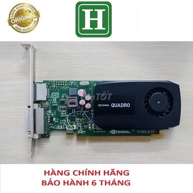 Card màn hình Nvidia Quadro K600 1Gb 128bits bh 6t