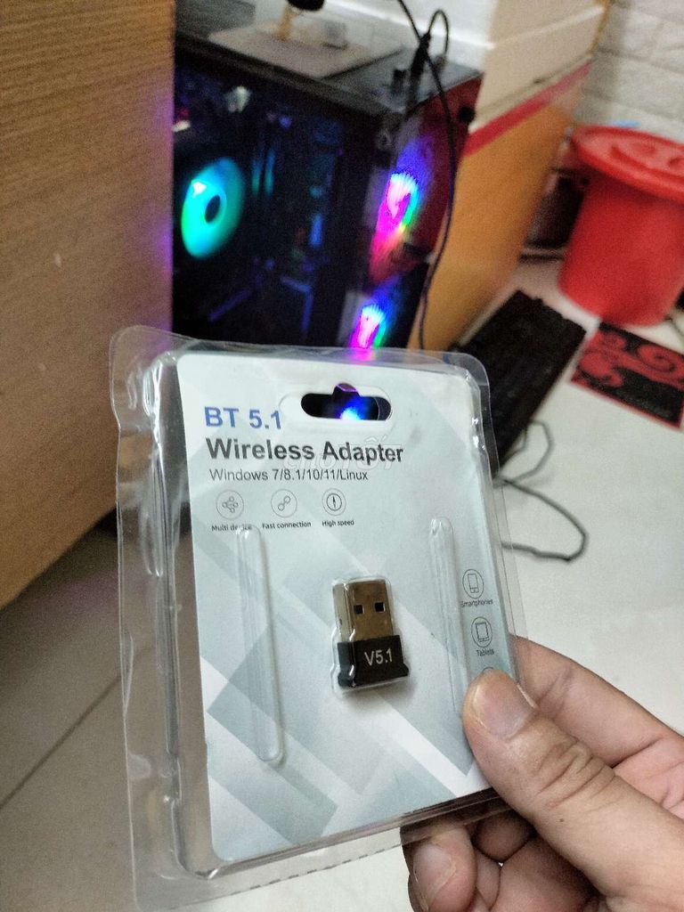 Bộ chuyển đổi Bluetooth V5.1. Mua bán Phụ kiện (Màn hình, Chuột...) tại Quận Hải Châu Đà Nẵng được đăng bởi shine pro hình 1