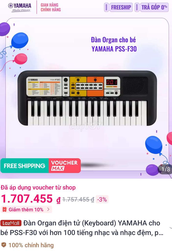 Đàn organ Yamaha, 95%, 1tr, Bình Thạnh