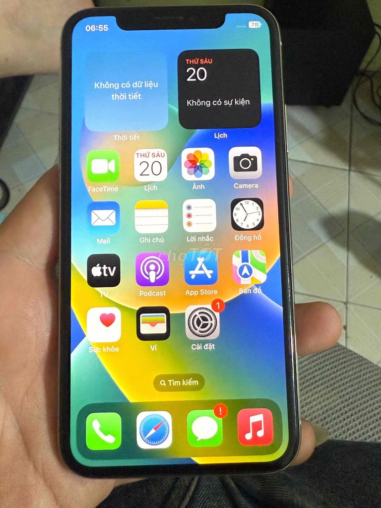 Apple iPhone X Trắng Đã qua sử dụng. Mua bán Điện thoại tại Quận Cầu Giấy Hà Nội được đăng bởi hoanghuyhau hình 1