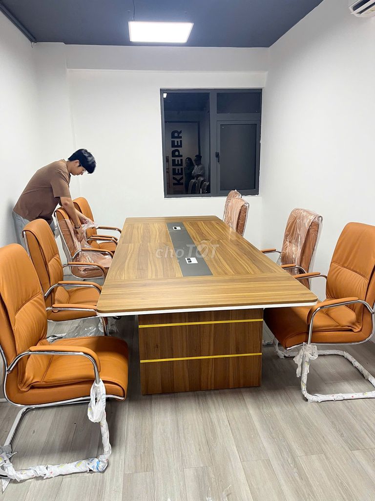 Bàn họp Gỗ MDF 1m2x3m2 Mới,bàn gỗ văn phòng đẹp. Mua bán Đồ dùng văn phòng tại Thành phố Thủ Đức Tp Hồ Chí Minh được đăng bởi Nội Thất Giá Sĩ Phú Nhàn hình 1