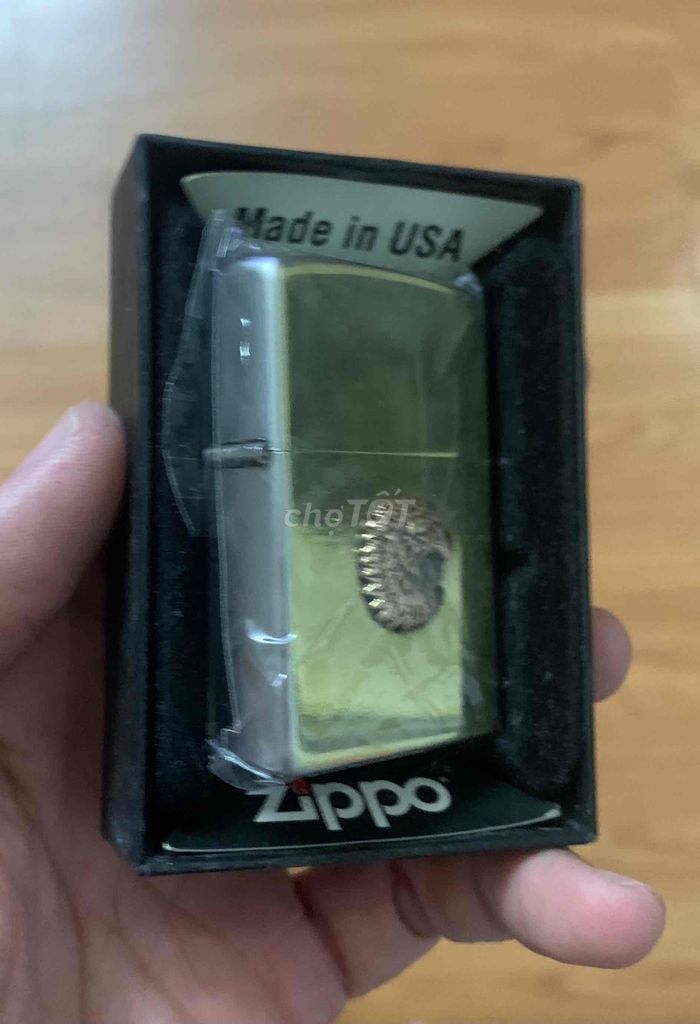 zippo satin tam khí new chính hãng