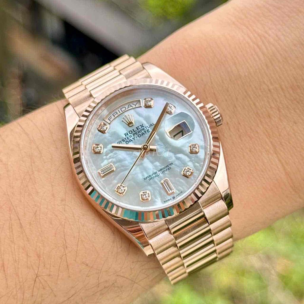 Rolex Daydate 36mm 128235-0029 Mop Fullset