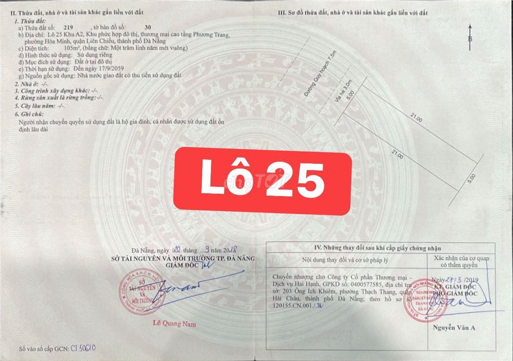 Đất biển sổ cá nhân khu A phương Trang , Hoà Mình, Liên Chiểu, Đà Nẵng. Mua bán đất tại Quận Liên Chiểu Đà Nẵng được đăng bởi đoàn duy hình 1