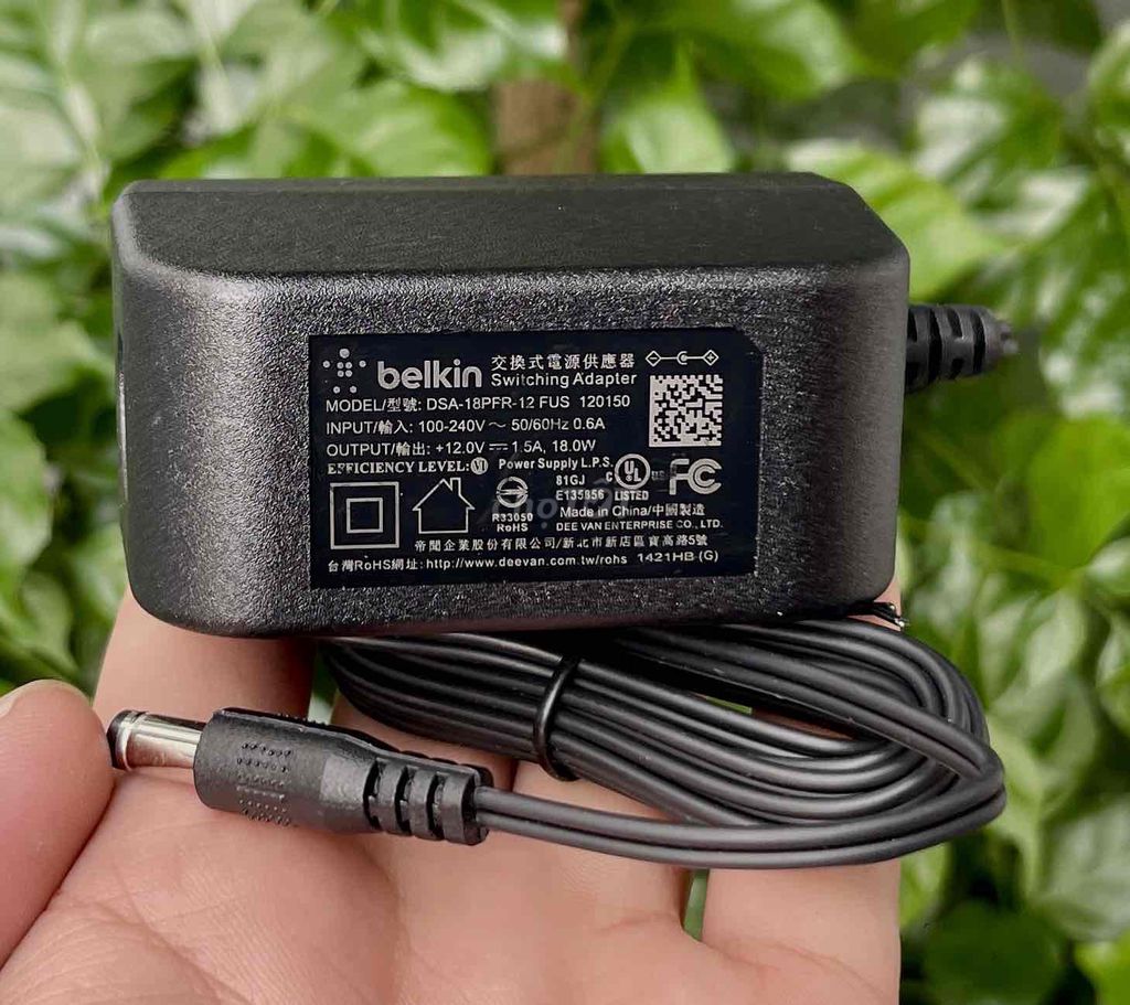 Bộ sạc Belkin DSA-18PFR-12 FUS 120150 Đen. Mua bán Phụ kiện (Màn hình, Chuột...) tại Huyện Thái Thụy Thái Bình được đăng bởi  shopduytuyen hình 1