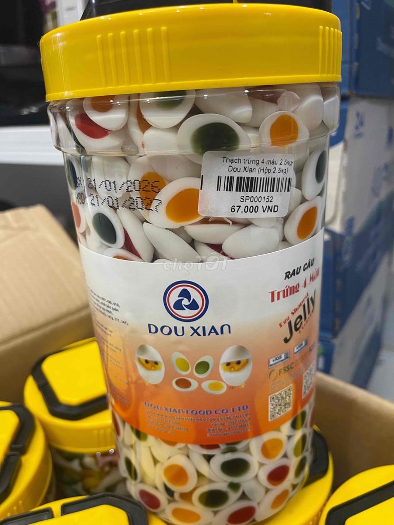 Thạch DOU XIAN Trứng 2.5kg. Mua bán Đồ ăn, thực phẩm và các loại khác tại Quận Bình Thuỷ Cần Thơ được đăng bởi HUNG CT hình 1