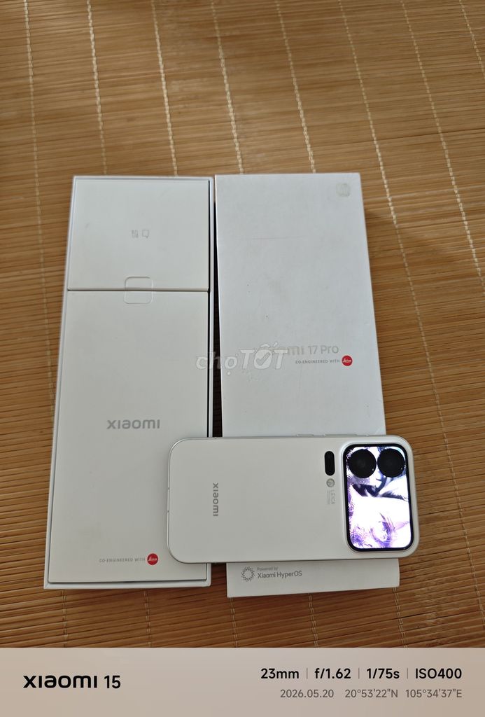 Xiaomi 17 Pro 256GB Trắng Đã sử dụng. Mua bán Điện thoại tại Huyện Chương Mỹ Hà Nội được đăng bởi Kiên Nguyễn hình 1