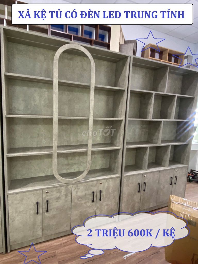 XẢ KỆ TRƯNG BÀY / DECOR SHOWROOM TONE XÁM XI MĂNG. Mua bán Tủ, kệ gia đình tại Quận Phú Nhuận Tp Hồ Chí Minh được đăng bởi NỘI THẤT SẢN XUẤT TẠI XƯỞNG hình 1