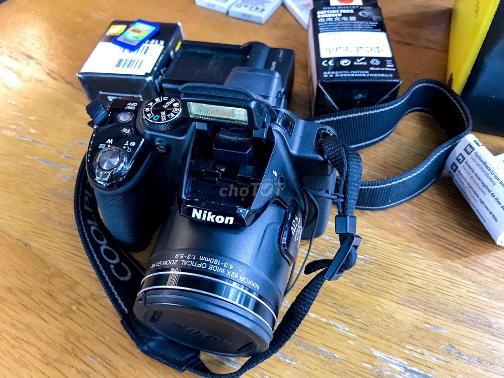 0767754321 - Nguyên bộ máy ảnh Nikon P53O nguyên hộp đầy đủ mới