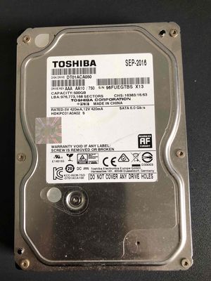 ổ cứng 500Gb HDD Toshiba còn dùng tốt